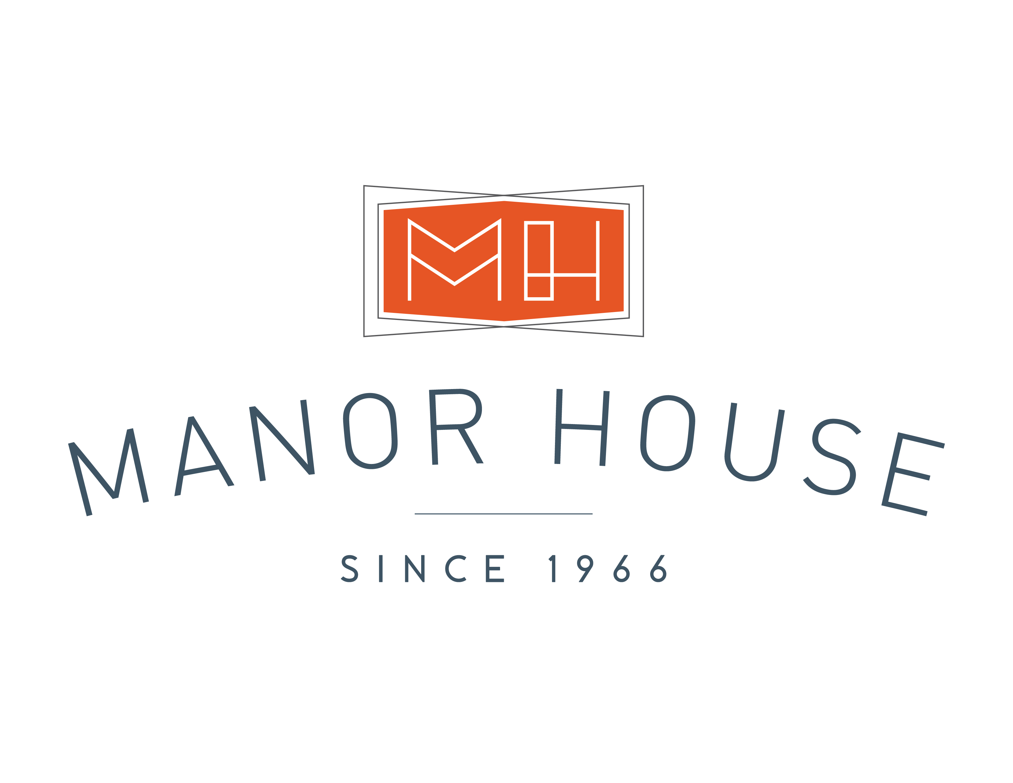 A logo with the text "Manor House" and "Since 1966" below it.